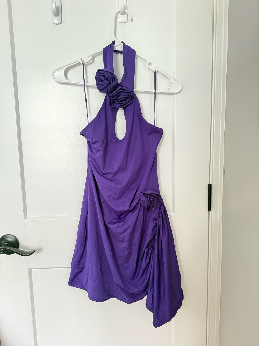 Superdown Purple Floral Halter Dress